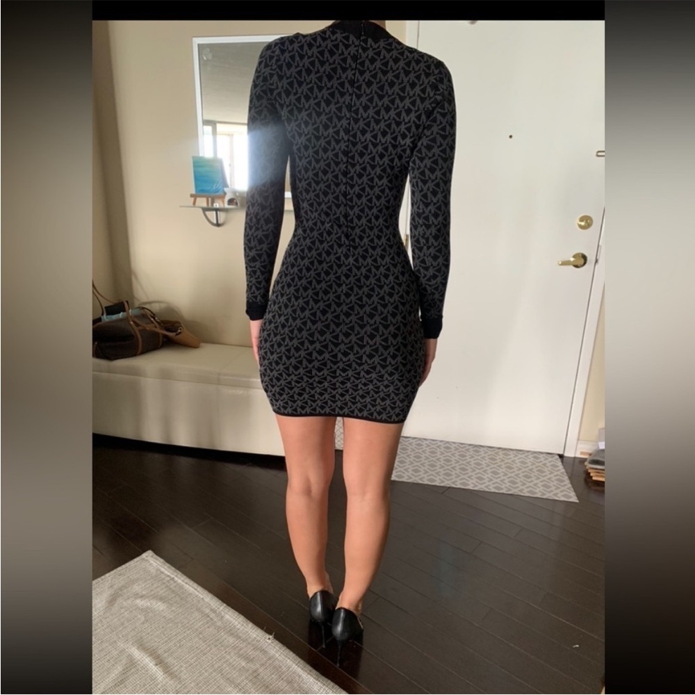Small Michael Kors Monogram Black Dress - Picture 3 of 10